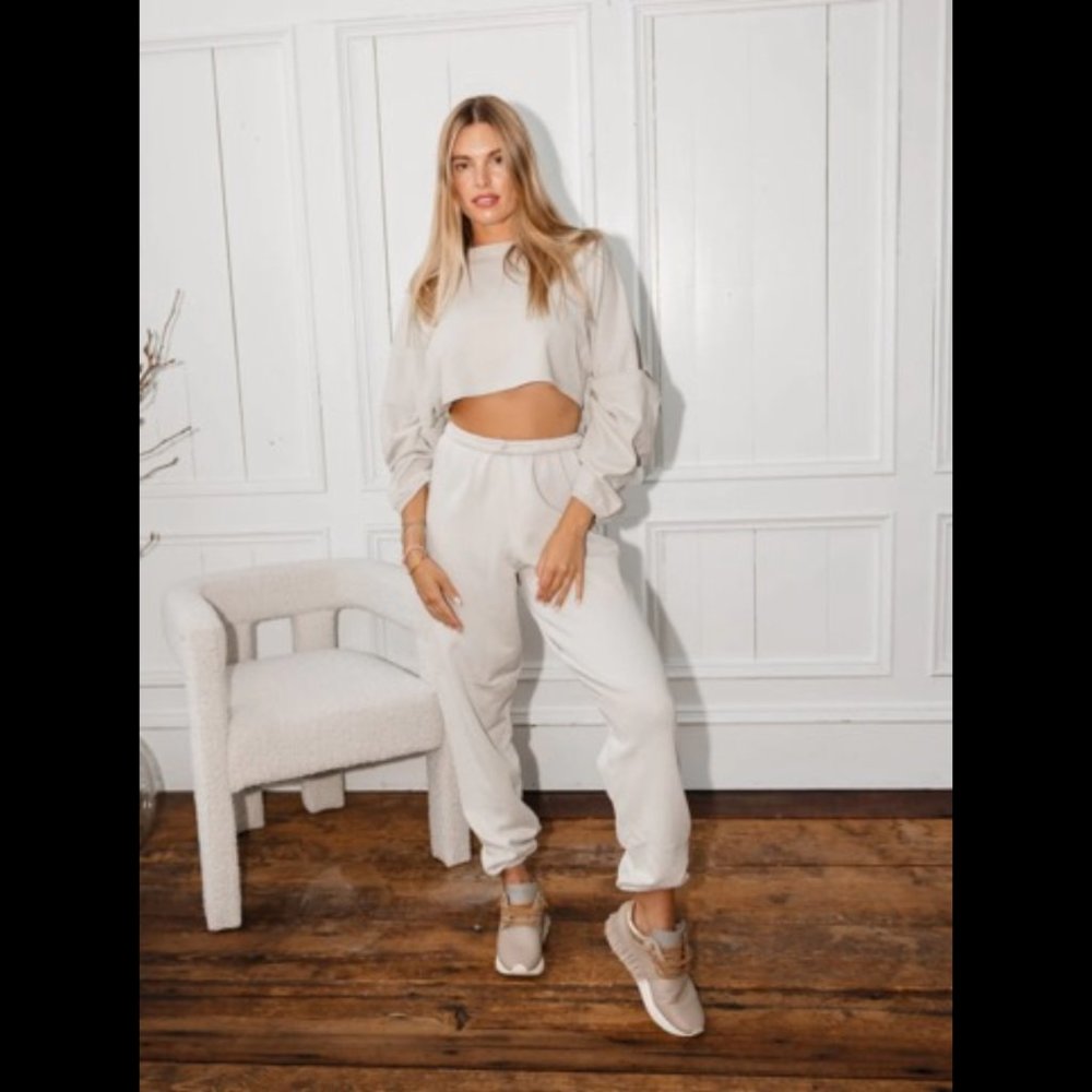 Joah Brown Oversized Jogger S/M Sahara French Terry